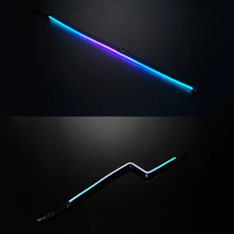 Combo Light Strip ARGB Neon Computer Case Decoration Led Strip 5V 3PIN Light Header AURA 400mm x 2Pcs Combo Light Strip ARGB Neon Computer Case Decoration Led Strip 5V 3PIN Light Header AURA 400mm x 2Pcs