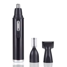 Электробритва для удаления волос в носу, триммер для ремонта волос, трёхв-1, перезаряжаемый триммерный триммер для волос