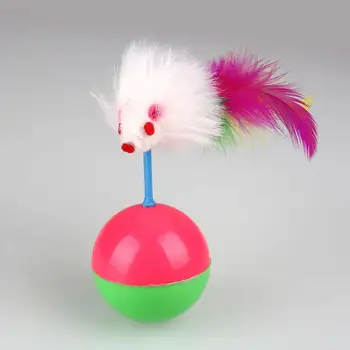 

Pet Cat Funny Mice Mouse Tumbler Ball Plastic Teaser Game Play Rustling Toy