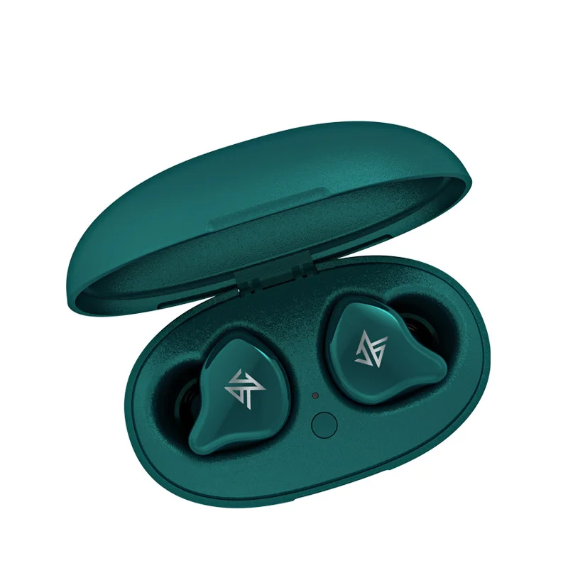 KZ S1/S1D Динамический драйвер 1DD+ 1BA гибридные TWS Bluetooth 5,0 Беспроводные наушники с Smart Touch, шумоподавлением - Цвет: S1 Green