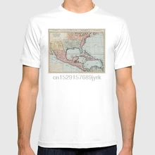Vintage Mapa del guf de México (1732) camiseta del guf of Mexico América del Norte Mapa del Caribe América atlas
