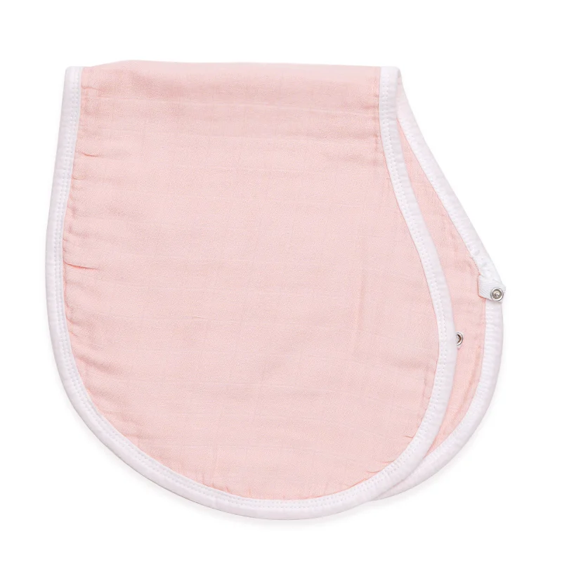 Новая однотонная детская отрыжка, водостойкие нагрудники для кормления, Слюнявчики для новорожденных, полотенце для слюнявчиков, Детские фартуки, бандана, Baberos Bebe - Цвет: Light pink
