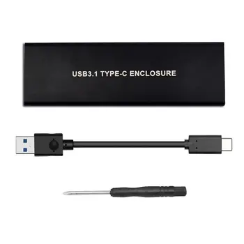

USB3.1 Type-C to for NGFF M.2 Key-M Hard Drive Disk Box PCIE Adapter Enclosure