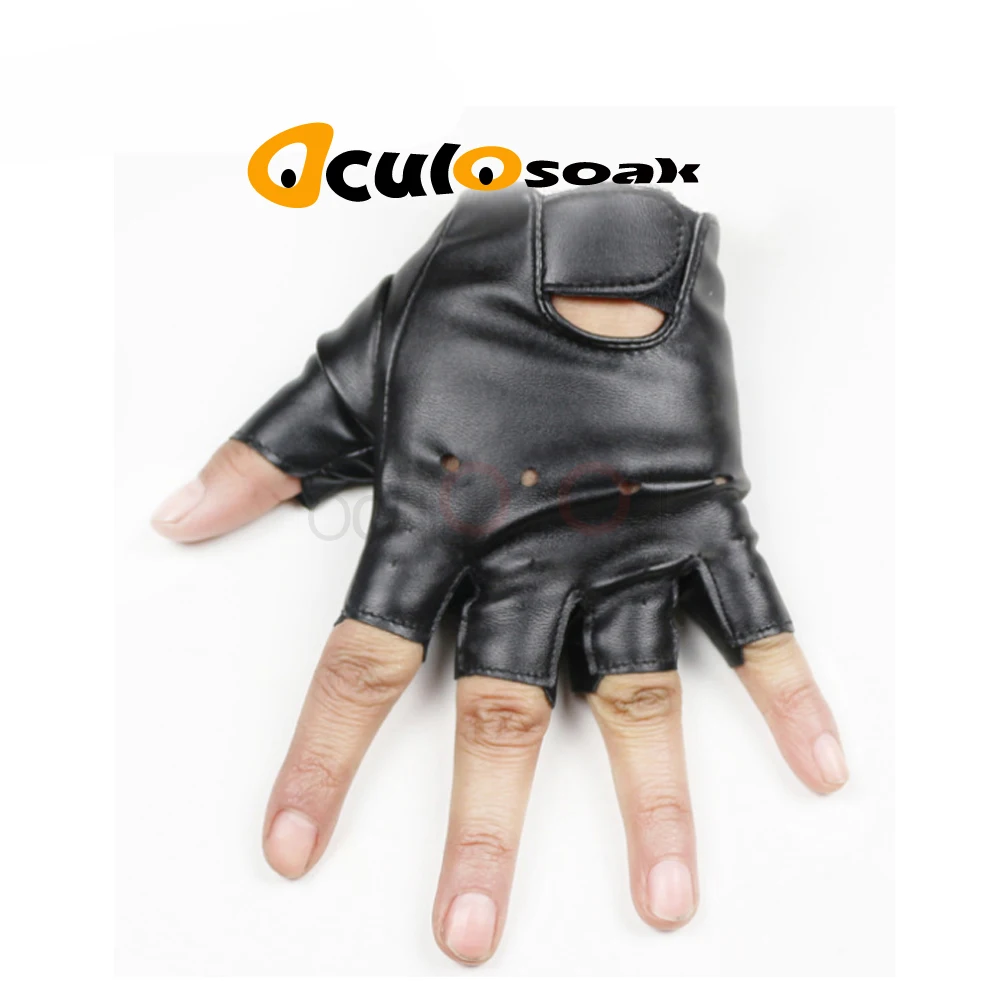 Новые крутые перчатки, детские перчатки без пальцев, перчатки без пальцев, черные митенки детские для 5-13 лет