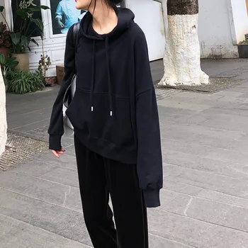 

Women's Sweatshirt Women's Fashion Gray Pullover Casual Long Sleeve Round Collar White