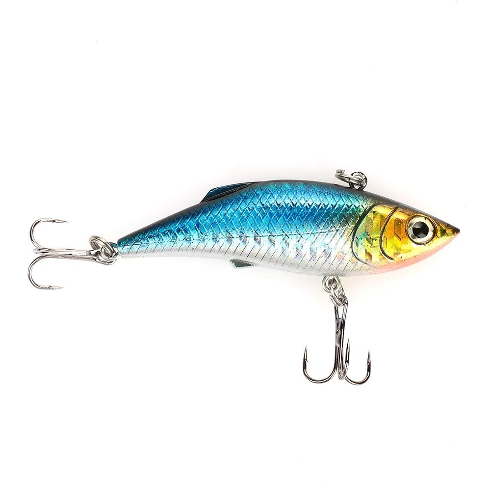 Durable Fishing Tackle Box Fishing Bait Set 20pcs Decoy Swivels Clamp Hooks Angling Tools Luya Bait Kit Portable Colour