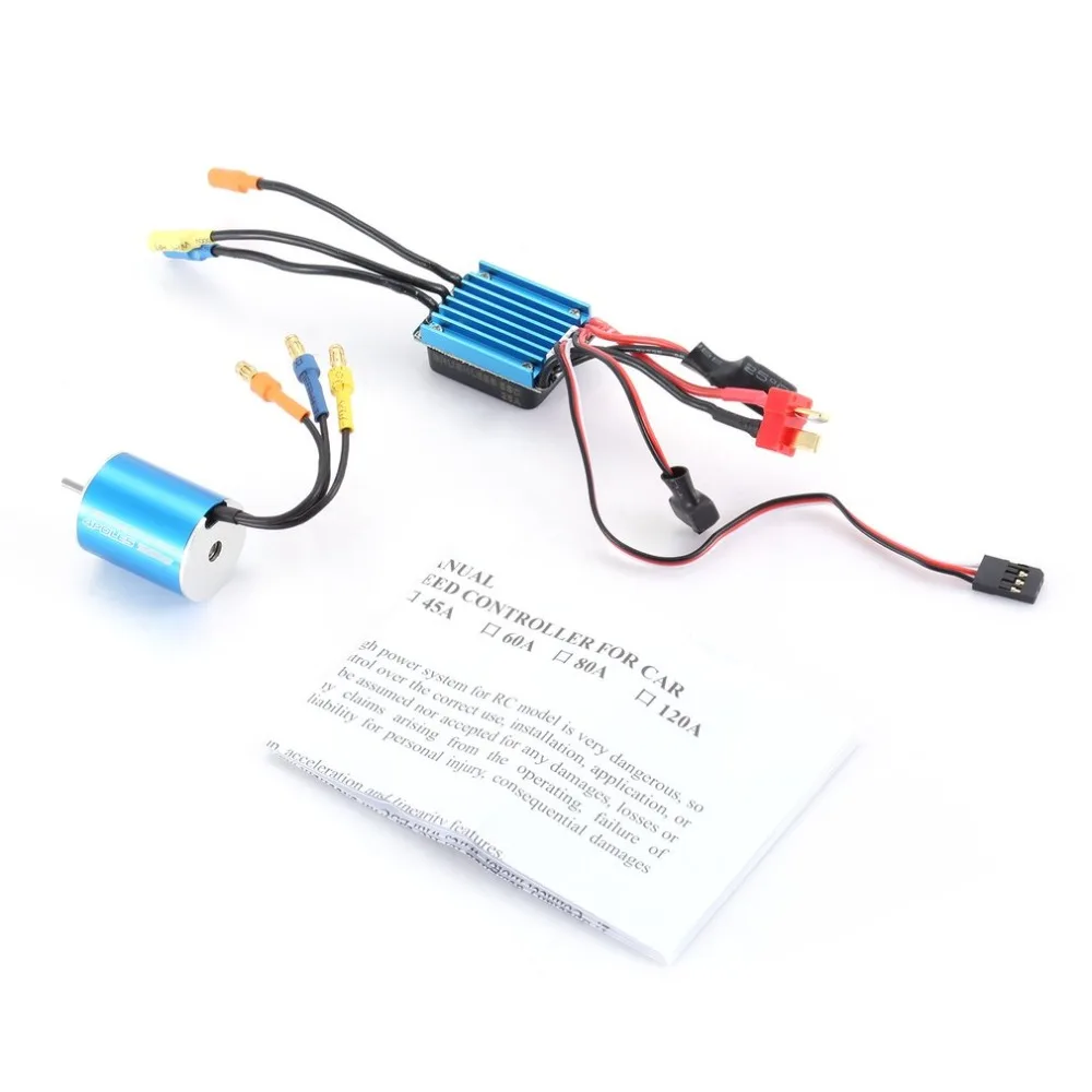 2430 5800KV 7200KV 8200KV 4P бесщеточный двигатель и 25A бесщеточный ESC электрический регулятор скорости для 1/16 1/18 RC автомобиль грузовик