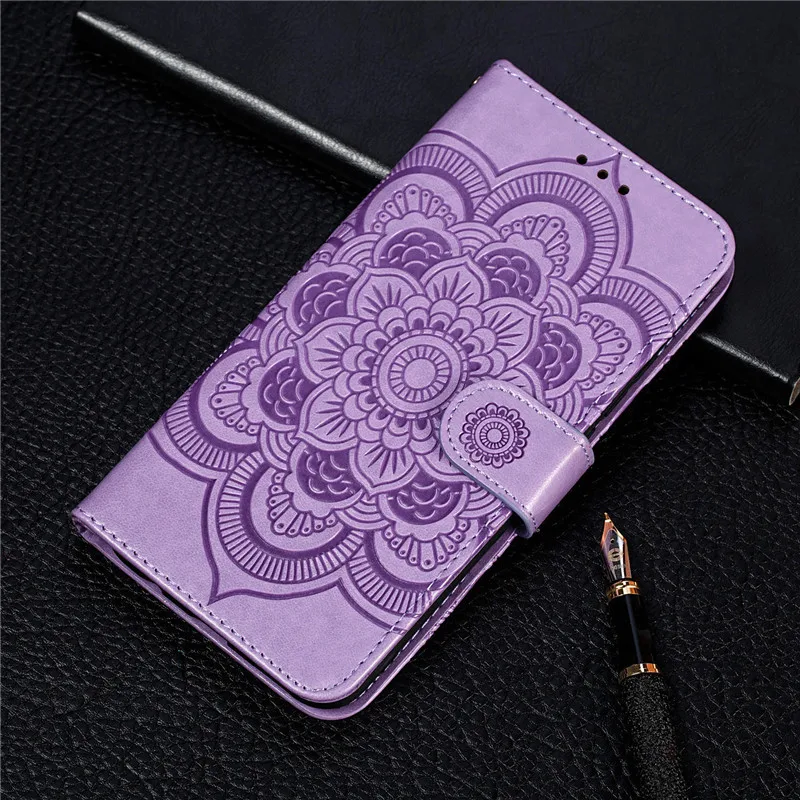 

Redmi 7A Note 8 Pro K20 Case Leather Case Back Cover For Mandala Flower Design Phone Cases Xiaomi 8 Lite 9SE 6X A2 Phone bag