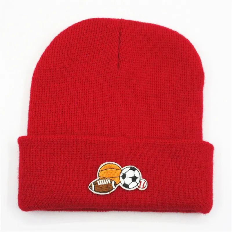 LDSLYJR вязаная шапка с вышитыми шариками, зимняя теплая шапка Skullies, шапка бини, шапка для мужчин и женщин 144