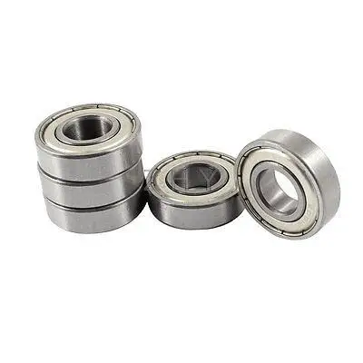 

5 Pcs 6001RS 12 x 28 x 8mm Double Shields Deep Groove Ball Wheel Bearing
