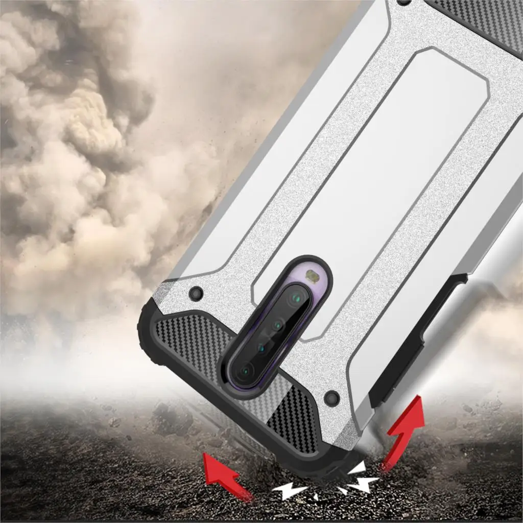 For Xiaomi Redmi Note 8 7 Pro 8T 8A 7A K30 K20 Case Hybrid Armor Phone Cover on Xiaomi Mi A3 9T Note 10 Pro 9 SE Lite Poco X2