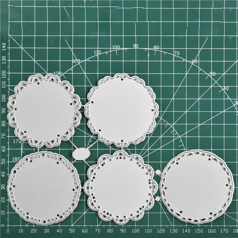 

Eastshape Flower Dies Round Frame Metal Cutting Dies for DIY Scrapbooking Decorative Embossing Handcraft Die Cutting Template