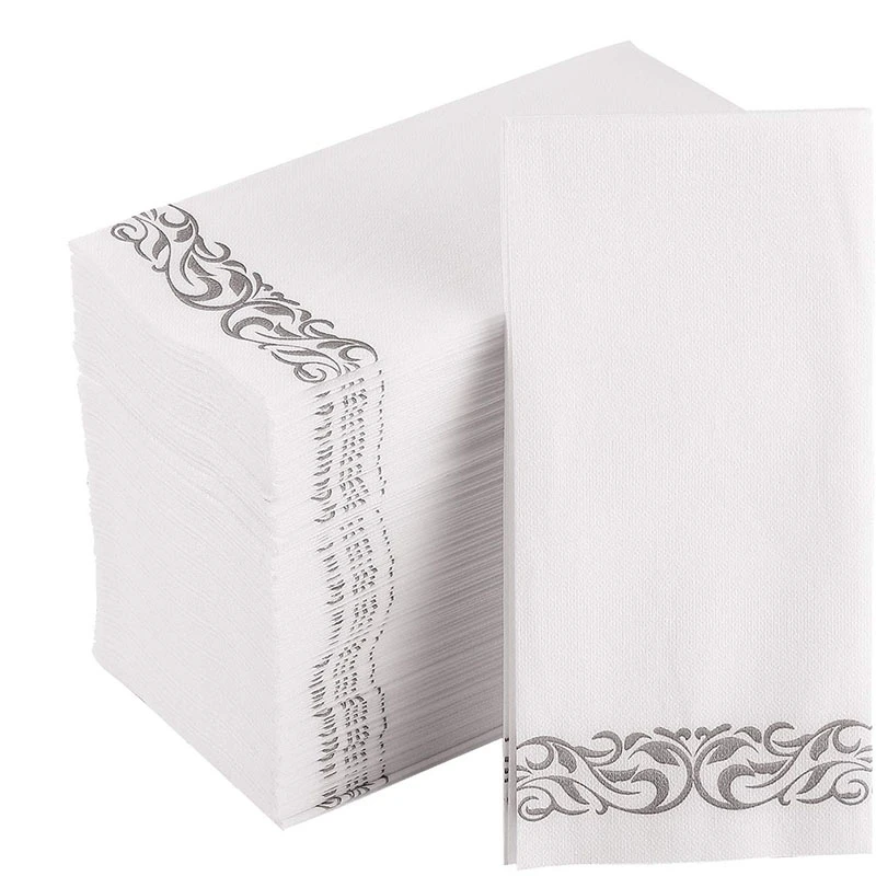 

Disposable Hand Towel, Soft Absorbent Absorbent Paper Towel Decorative Napkin for Bathroom, Kitchen, Wedding, Party, Dinner or E