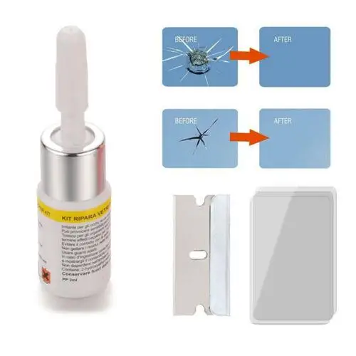 1 Set DIY Car Window Repair Tools Car Windshield Repair Tool Window Glass Curing Glue Auto Glass Scratch Crack Restore Kit interior door threshold Hardware