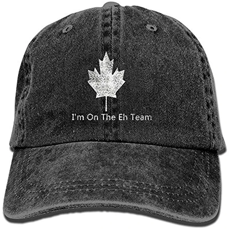 FACUP I'm On The Eh Team канадская унисекс вымытая саржевая хлопковая бейсболка винтажная Регулируемая шляпа