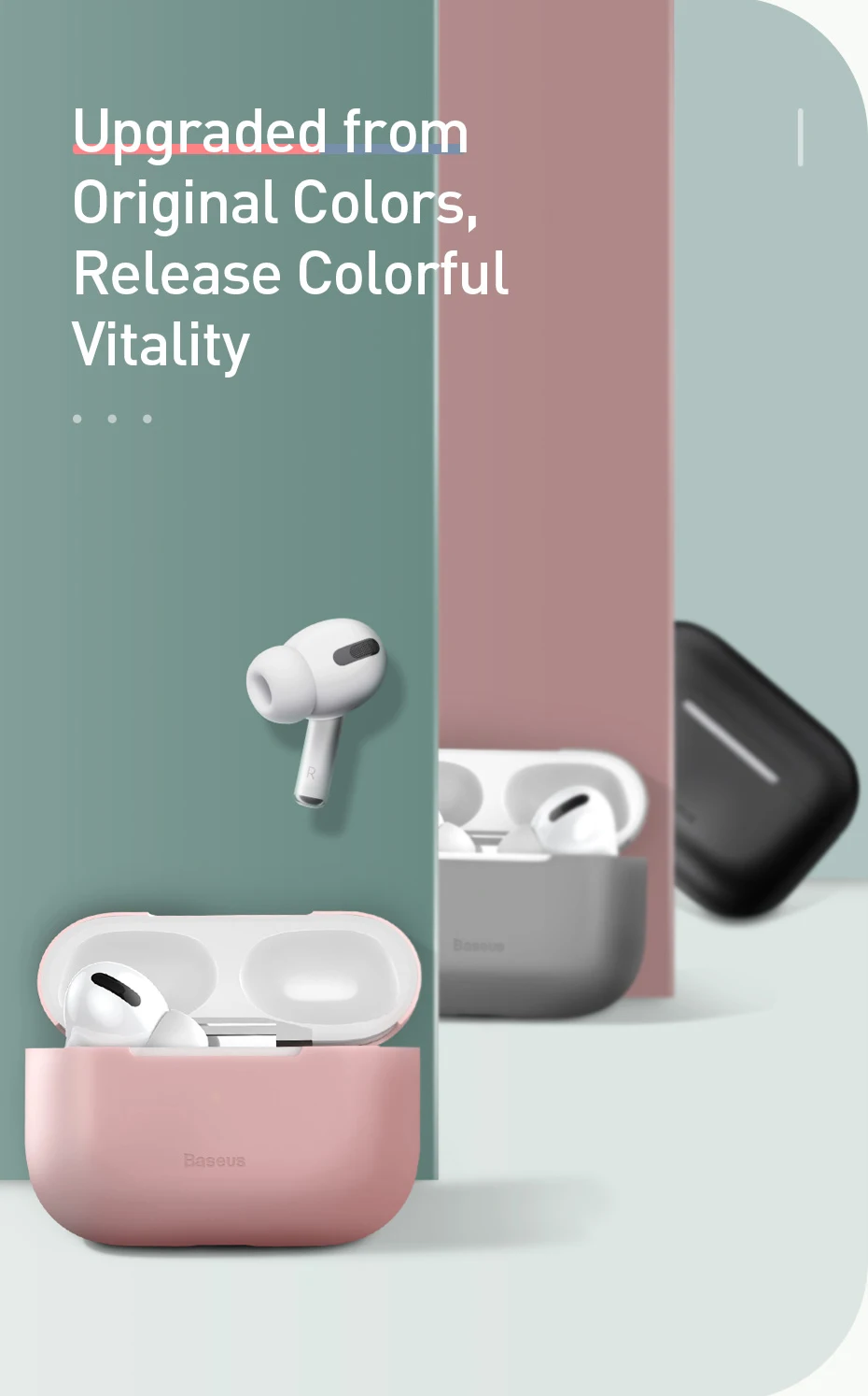 Baseus силиконовый чехол для Airpods Airpod Pro 3 Роскошные беспроводные наушники защитный чехол для Apple Air Pods Pod Pro Coque Fundas