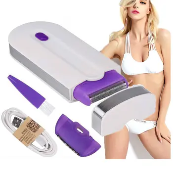 

Hair Trimmers Face Hair Removal Kit Laser Touch Epilator USB Rechargeable Women Body Leg Bikini Hand Shaver Hair Remover