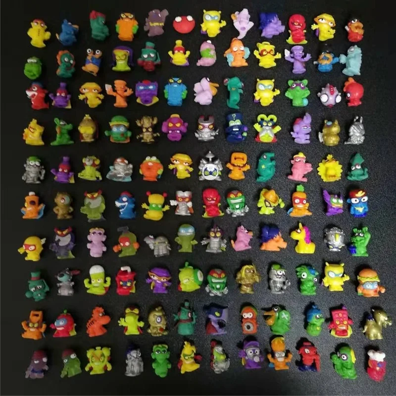 

20-30pcs/lot Superzings Zomlings Action Figures Dolls 3CM Super Zings Garbage Collection Toys Model for Children Christmas Gift