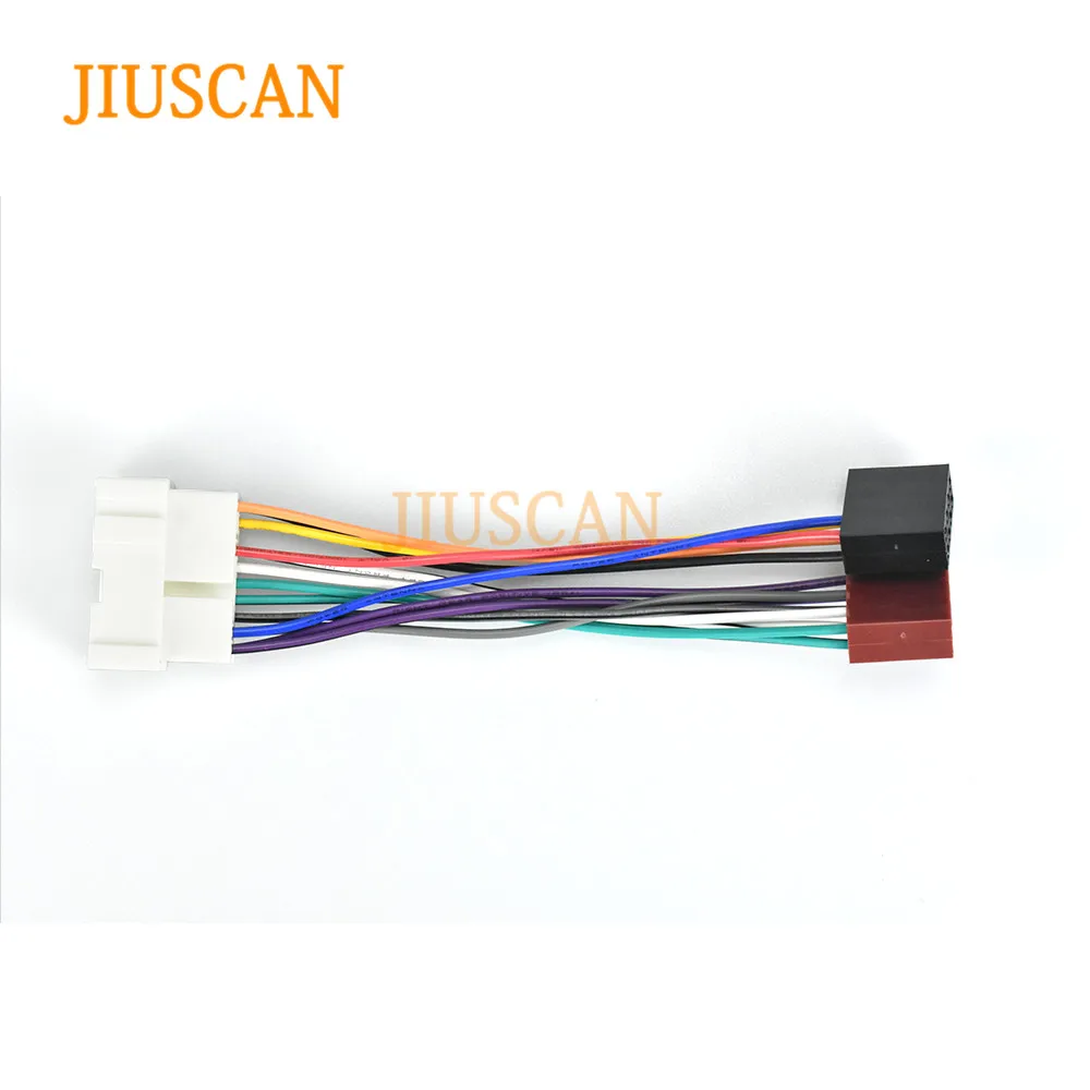JIUSCAN 12-018 ISO радио адаптер для NISSAN(выберите модели) провода жгуты проводов разъем свинцовый ткацкий станок кабель штекер Адаптер стерео