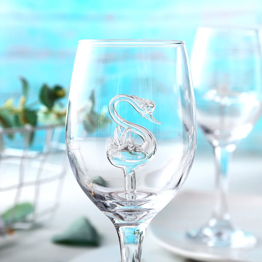 Бокал Красного вина в форме лебедя, вечерние бокалы для вина Dec#04