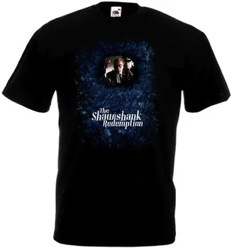 

The Shawshank Redemption V3 T Shirt Black Movie Poster All Sizes S-3XL Round Neck Teenage Pop Top Tee Basic Models