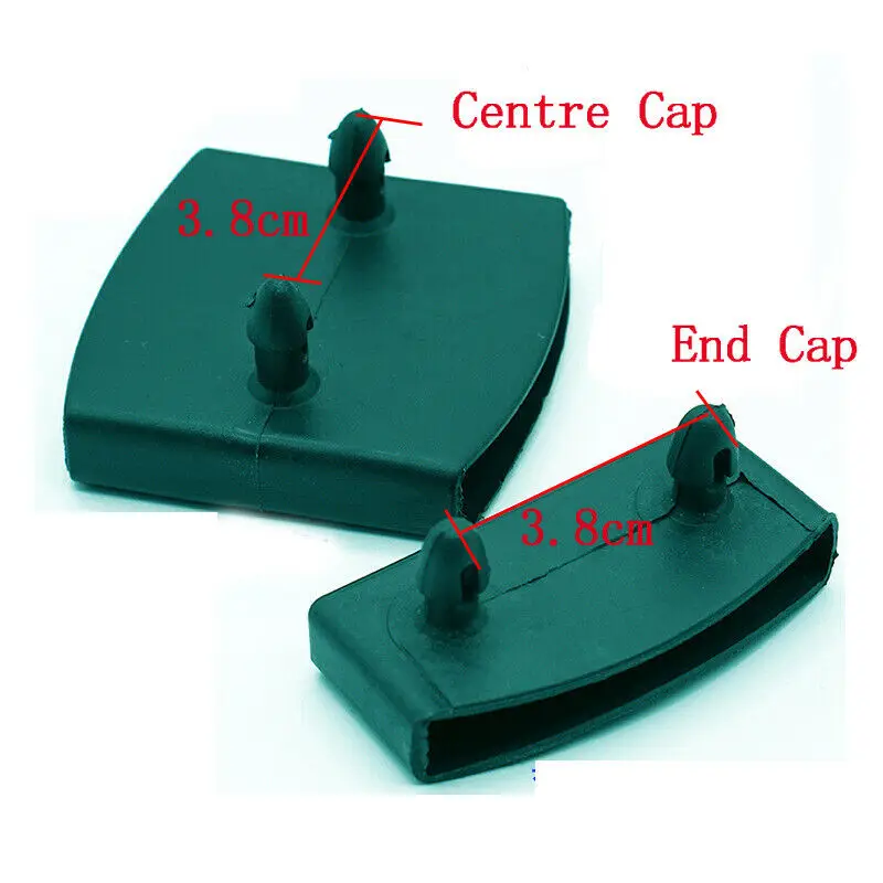 End Caps(9mmx55mm 20PCS Plastic Square Replacement Sofa Bed Slat Centre End Caps Holders Black Inner Size 9mm x 53mm 55mm 62mm - Цвет: End Caps(9mmx55mm