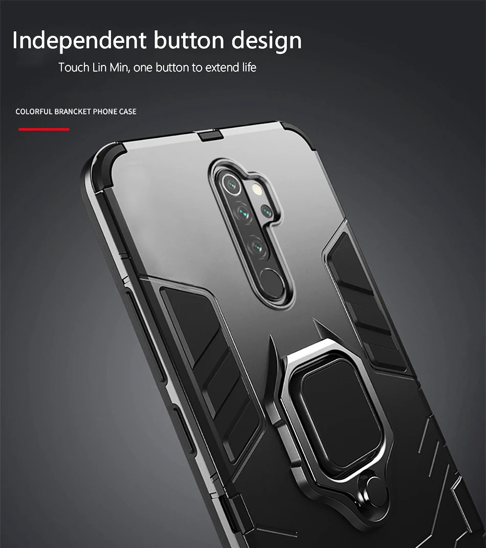 Бронированное магнитное кольцо для redmi note 8 pro Чехол для телефона Автомобильный держатель мягкий бампер для redmi note 8 8Pro Note8pro крышка глобальной версии