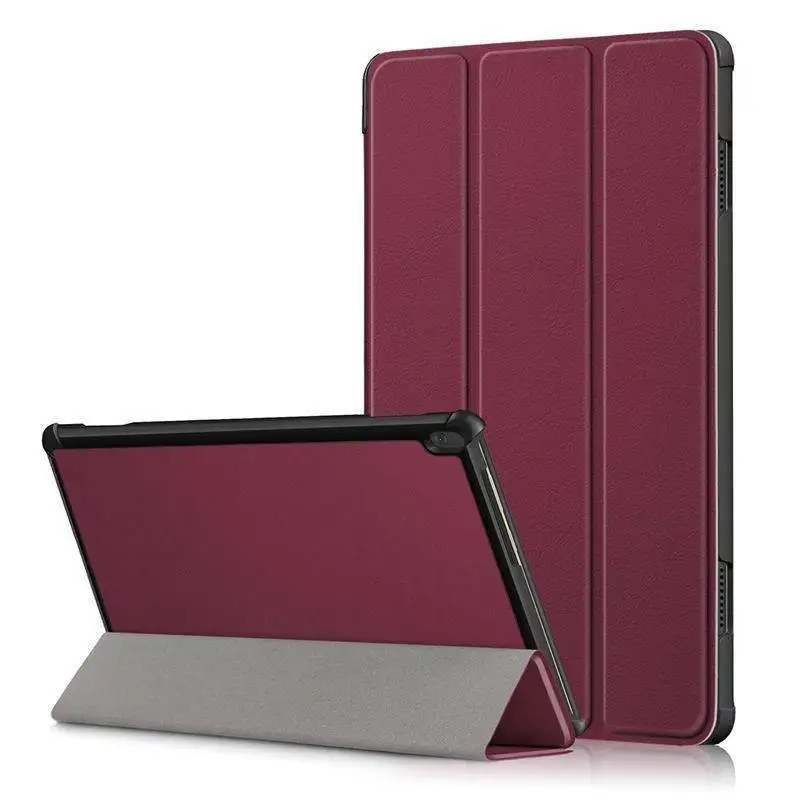 Для lenovo Tab M 10 tablet TB-X605F TAB M10 10,1 дюймов чехол Защитный Ультра тонкий из искусственной кожи умный флип-чехол с подставкой