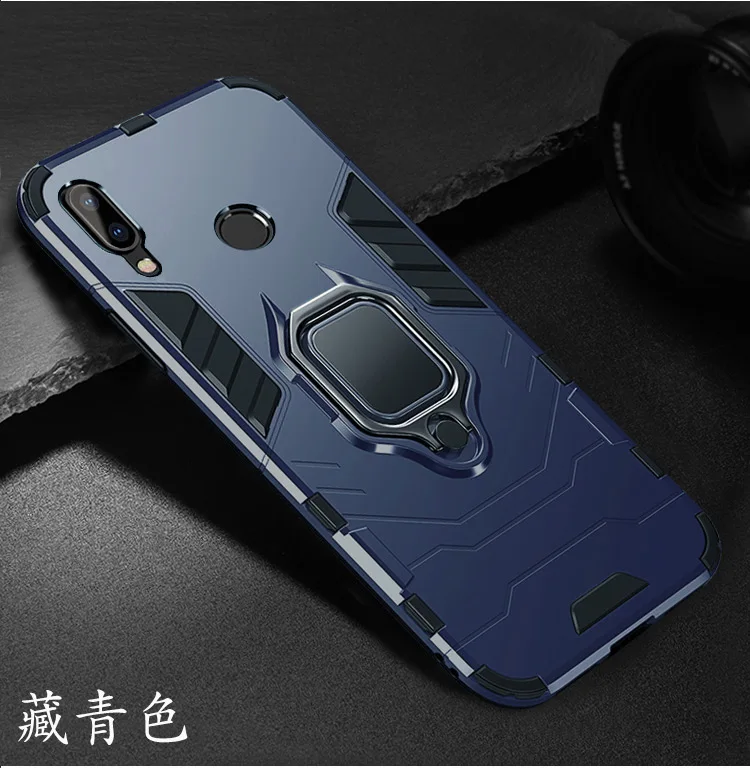 Противоударный бронированный чехол для huawei Honor 8A с автомобильным держателем Силиконовый ТПУ+ PC чехол для Honor 8A про-аксессуары на Honor8A Fundas