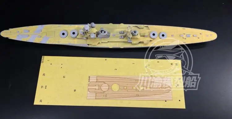 

CY350074 1/350 дыма тяжелый круизер деревянная колода + обложка бумаги для trumpeter 05348