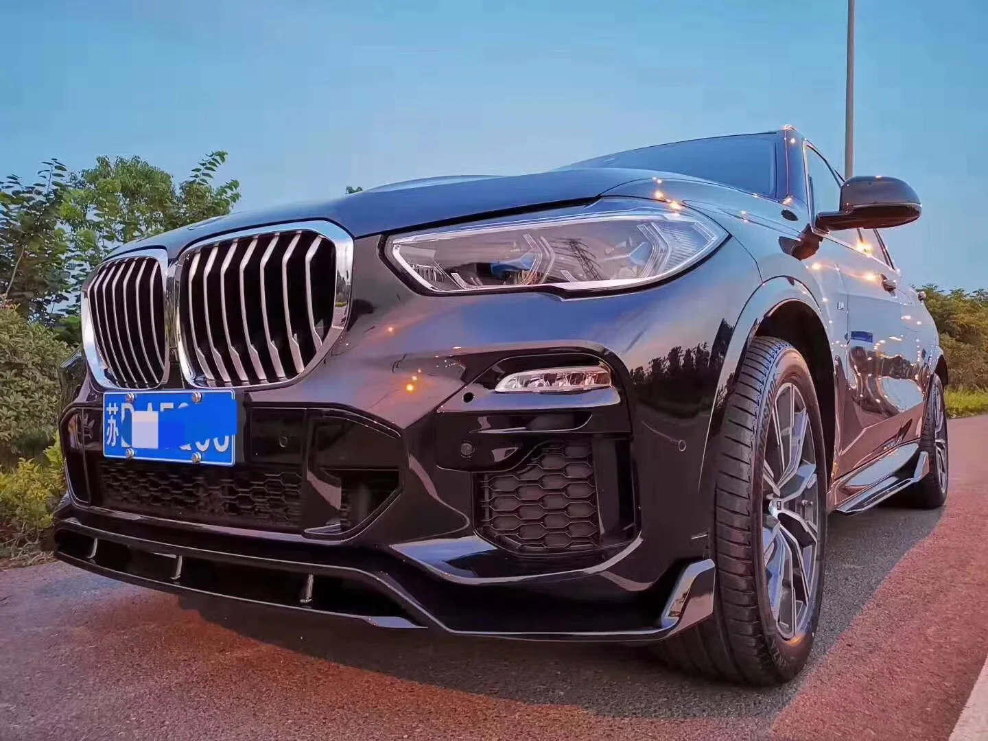 Для BMW X5 G05 набор для модификации кузова для X5 G05 Передняя юбка для губ задняя диффузор Передняя гриль ABS материал