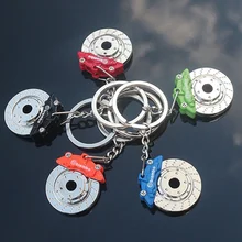 1 шт. брелок для автомобиля брелок для ключей металлический с тормозное колесо диск брелок со ступицей авто аксессуары