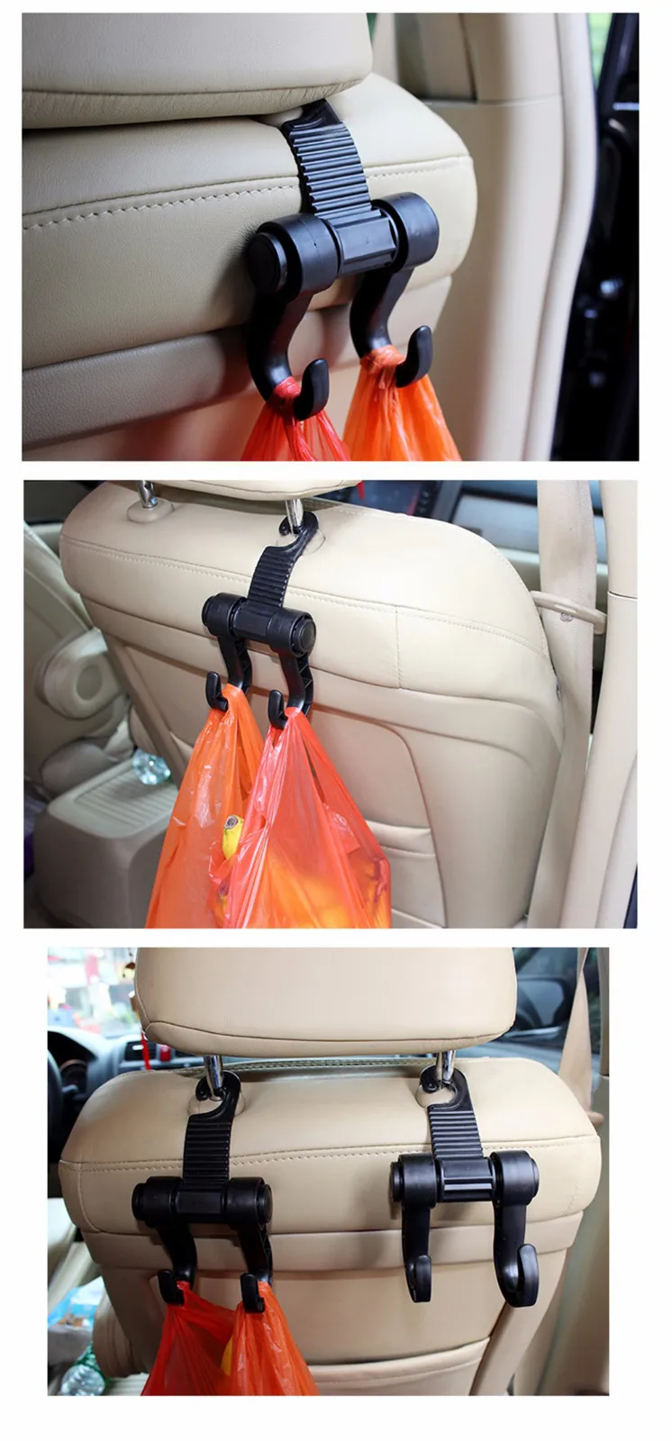 Car Seat Back Storage Hook Sundries Hanger Bag Holder Universal Holder Hooks For Bag Purse Cloth Holders Multifunction#0