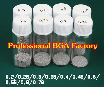 

(25k) 25,000pcs 0.2mm/0.25MM/0.3mm/0.35mm/0.4mm/0.45mm/0.5mm/0.55/0.6mm/0.65mm/0.76mm Leaded Soldering Balls BGA Solder Balls