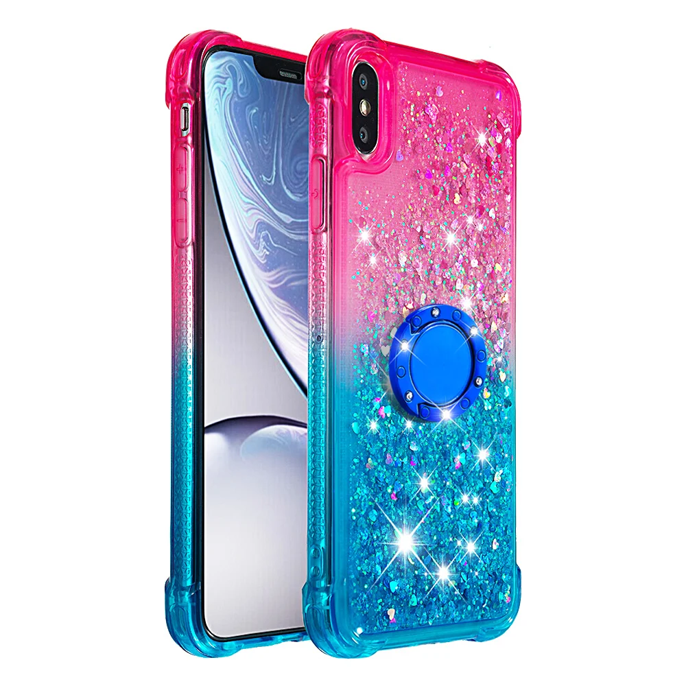 Роскошный градиентный чехол «зыбучие пески» для samsung Galaxy S10e S10 S9 S8 Plus Note 10 Pro J3 J7 J4 J6 Plus противоударный чехол - Цвет: PSB