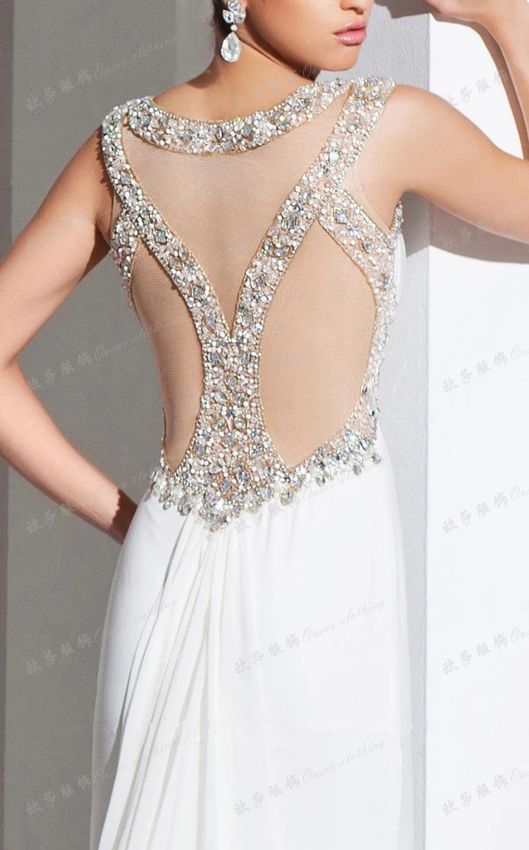 Saree gala jurken Сексуальное Милое торжественное платье невесты с кристаллами и бисером вечернее сексуальное прозрачное платье для матери невесты