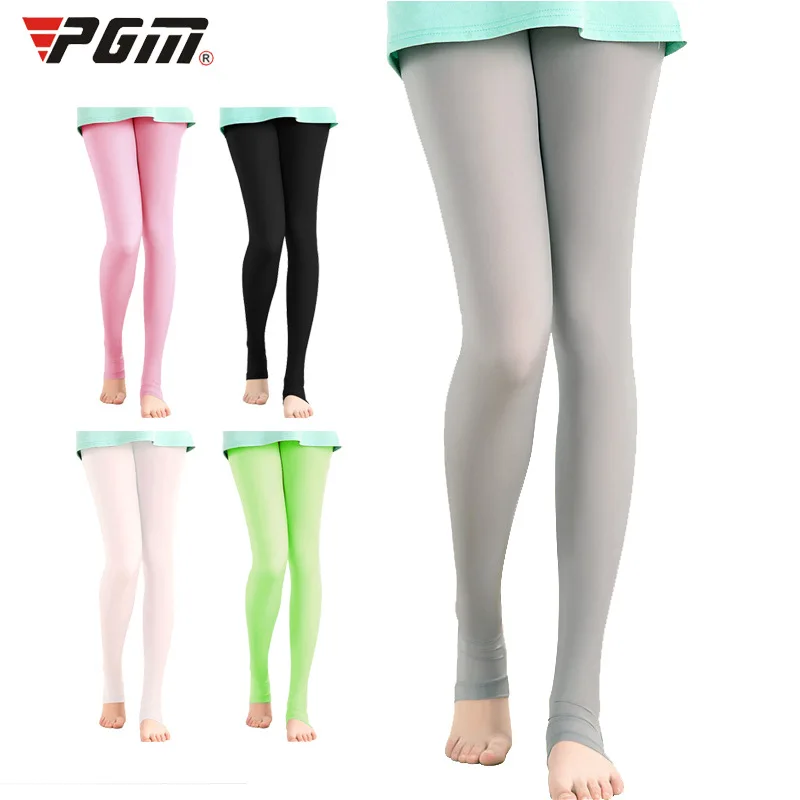 PGM Women Golf Elastic Legging Stocking Sunscreen Ice Silk Panty-Hose Golf  Pants Outdoor Anti-UV Thin Smooth Long Leg Socks - AliExpress