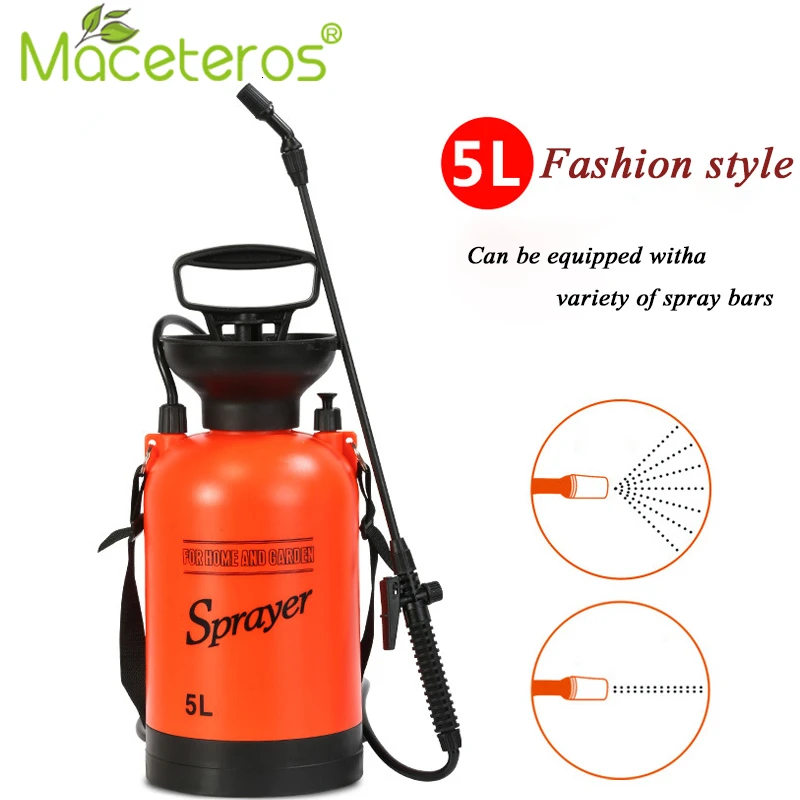 MACETEROS 5L оранжевый наплечный опрыскиватель домашний полив высокого давления автомойка ручной воздушный насос садовый опрыскиватель серия