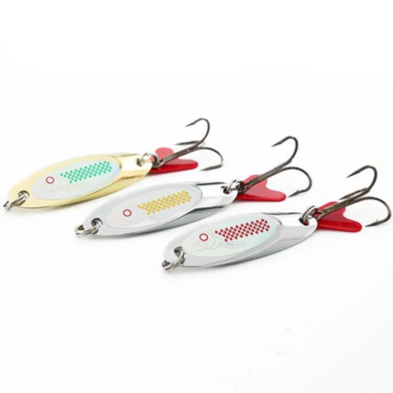 

Rotating Metal Sequins Lure Bass Lure Three Hooks Super Long Shot Quick Sink Reservoir Pond River Fishing Spinner Fishing Lures