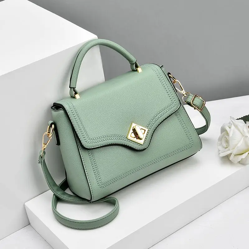 

Bag women 2020 new spring and summer small square bag, solid color hand-held single shoulder bag, versatile luxury bag