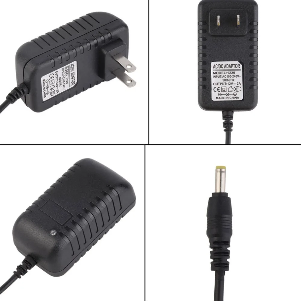 AC/DC Adapters US Plug/UK Plug DC 12V 2A AC Adapter Power Supply Transformer for 5050 5630 3528 LED Strip In Stock