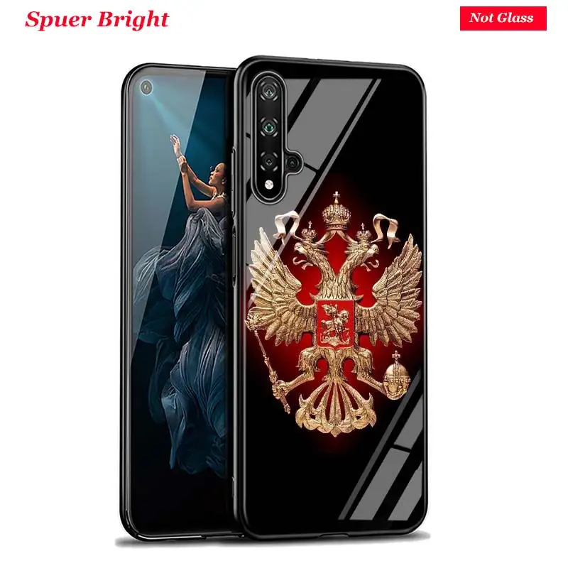 Style 06 Черный чехол с национальным флагом России, эмблема для huawei Honor 10i 9X8X20 10 9 8 8A 7A 7C Pro Lite, супер яркий глянцевый чехол для телефона - Цвет: Style 06