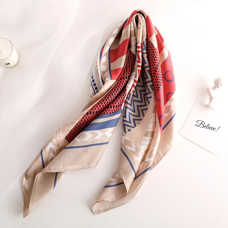 2019 женский шарф модная лента красивый полосатый шейный платок для девочек