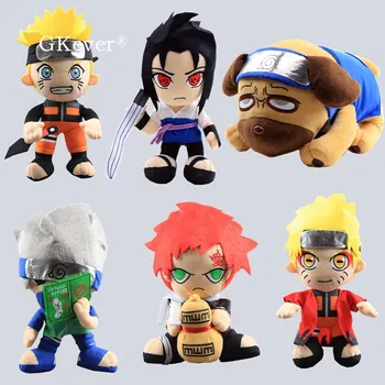 

30 cm Naruto Plush Toys Figure Japanese Anime Kakashi Pakkun Dog Uzumaki Naruto Uchiha Sasuke Figure Plush Doll Kids Gift