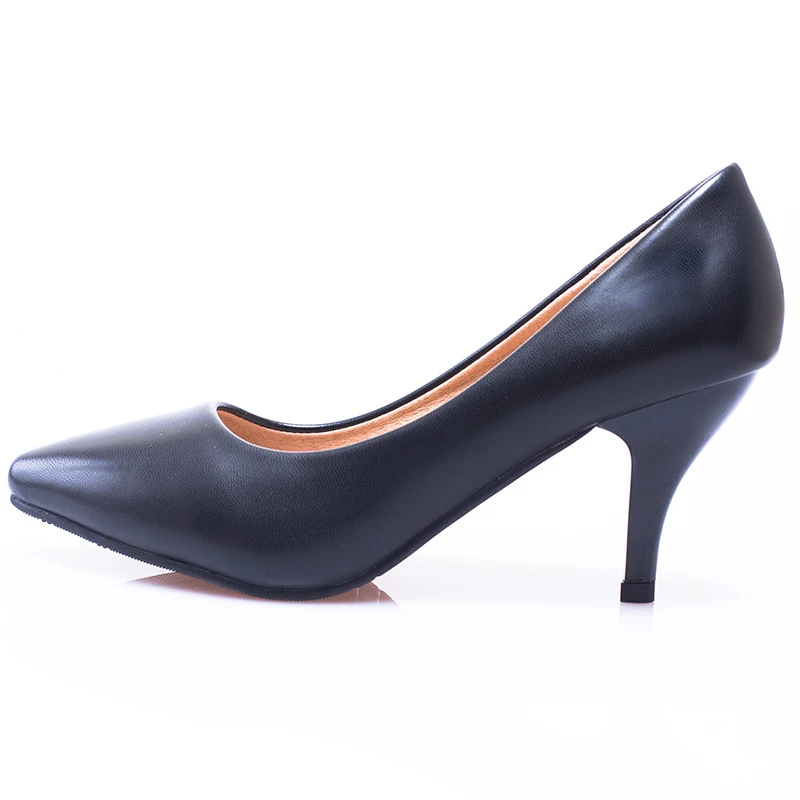 

Yalnn New Fashion High New Pointed Toe Heels Shoes Basic Pumps Women Shoes Thick Low Heels Handmade Ladies High Heel Shoes