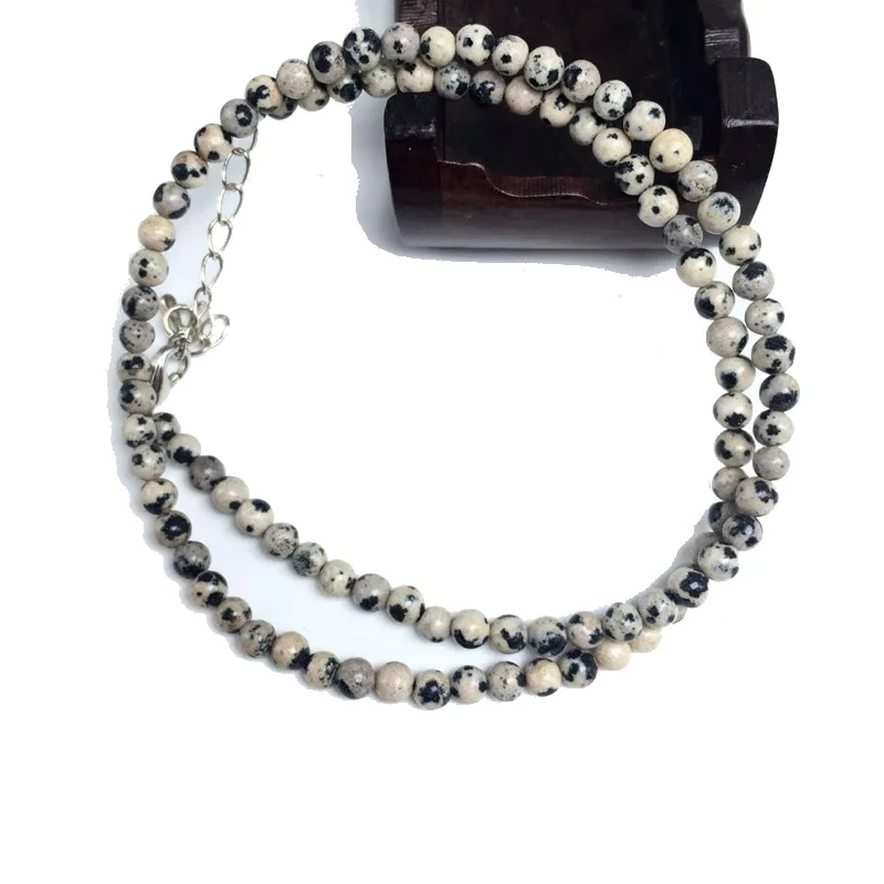 Elegant Multi-Stone Beaded Necklace with Amazonite, Agate, Alabaster, and Lava Stones