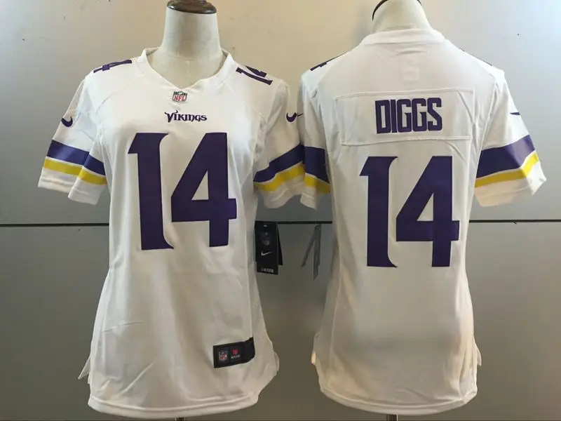 Серый Женская майка из Миннесоты s Teddy Bridgewater Stefon Diggs Harrison Smith Adrian Peterson Anthony Barr Sam Bradford - Цвет: Серый