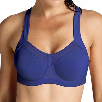 

Women's Sports Bra High Impact Underwire Non Padded Workout Running Power back Support High Impact Sports Bra 6 Colors 32~42 DD