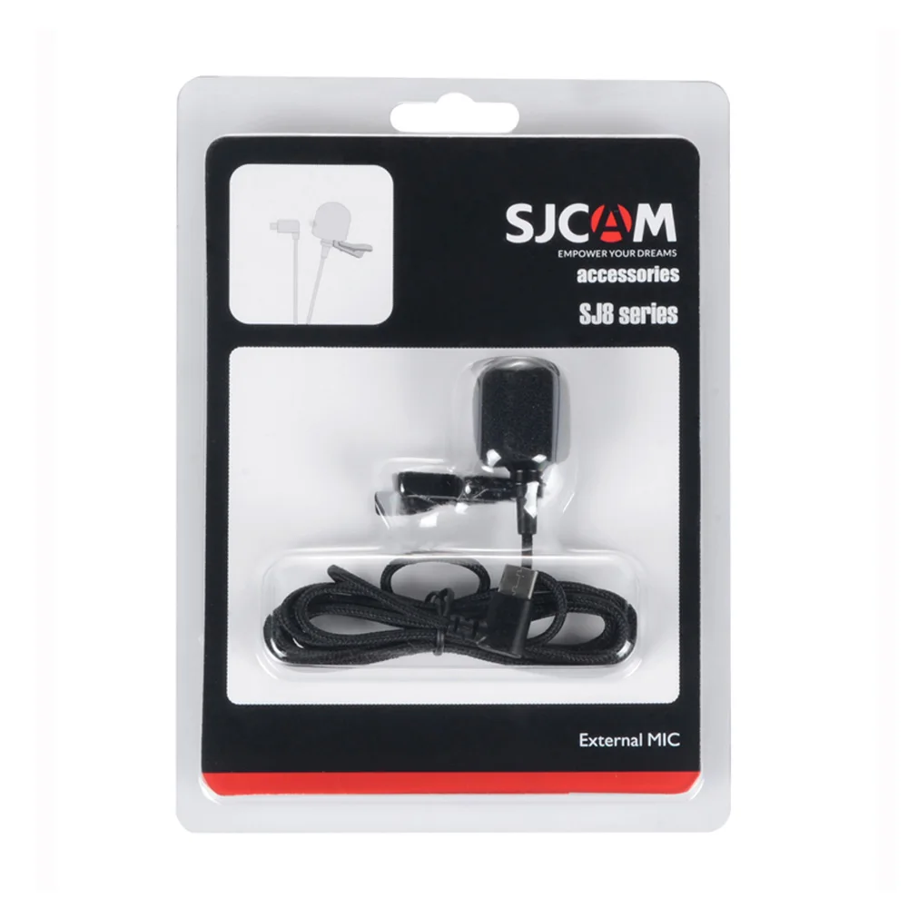 Оригинальный SJCAM SJ8 SJ9 аксессуары Type C разъем внешний микрофон для серии Strike Max 4K
