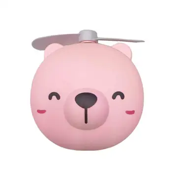 

Fashion LED Fan Filling Light Cartoon Pig Mirror Mini USB Beauty Mirror Small Fan Pocket Portable Fan